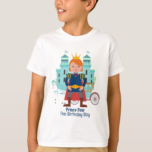 Kunglig prins födelsedagsfest t shirt (Framsida)