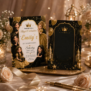 Kunglig prinsessa 20-årsdag inbjudningar