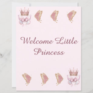 Kunglig prinsessa rosa guld bricka liner