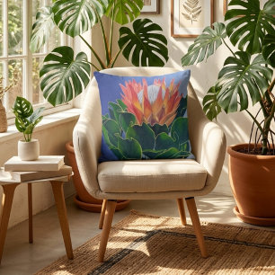 Kunglig Protea Handmålad blomkonst Kudde