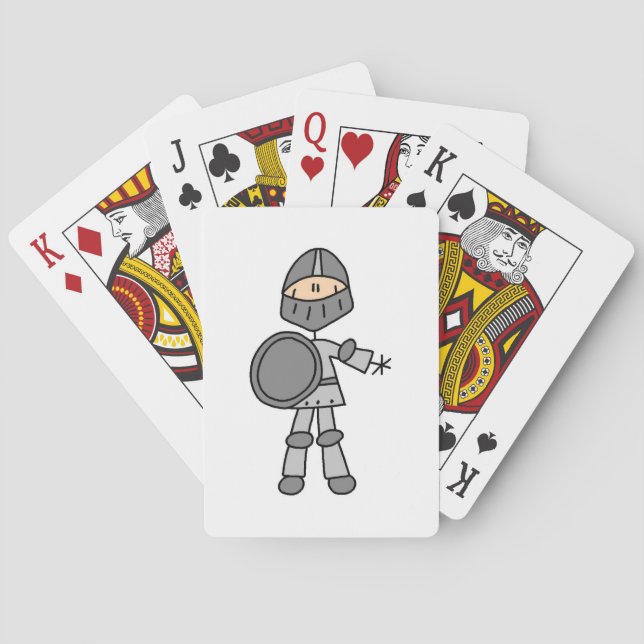 Kunglig riddare spel kort (Baksidan)