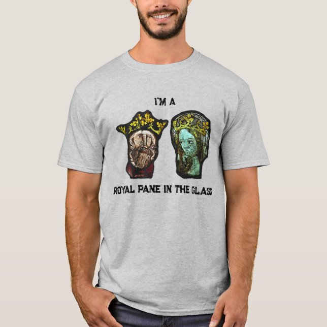Kunglig ruta i glaset t shirt (Framsida)
