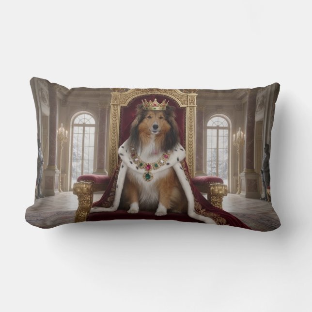 Kunglig Sheltie Lumbarkudde (Framsida)