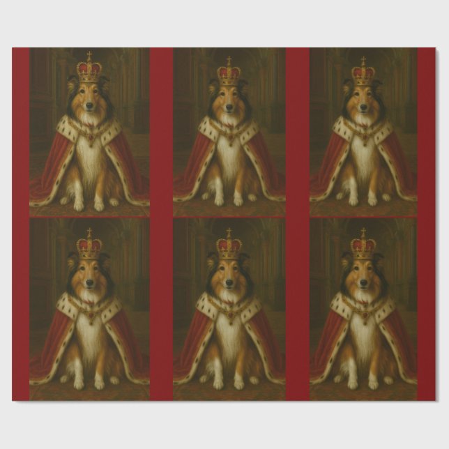 Kunglig Sheltie Presentpapper (Platt)