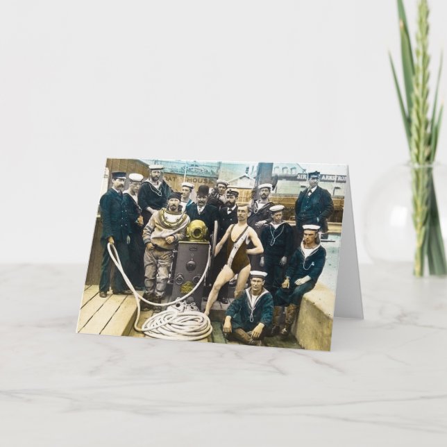 Kunglig sjö- dykare 1891 för kort (Framsida)