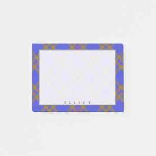 Kunglig skotsk klan Elliot-tartan Post-it Block