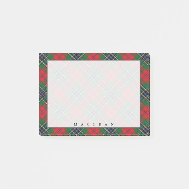 Kunglig skotsk klan MacLean-tartan Post-it Block (Framsida)