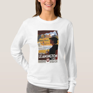 Kunglig Spa, affisch för kvinnadricksvattenstång Tee Shirt