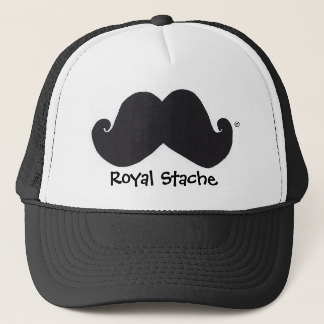 Kunglig Stache truckerkeps (Framsida)