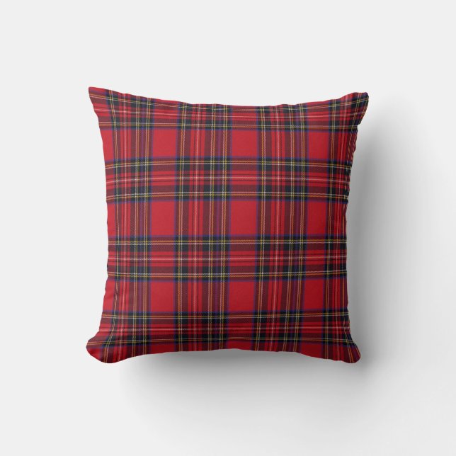 Kunglig Stewart Tartan Kudde (Framsida)