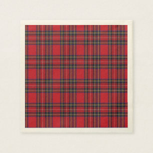 Kunglig Stewart Tartan Pappersservett