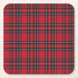 Kunglig Stewart Tartan Underlägg Papper Kvadrat