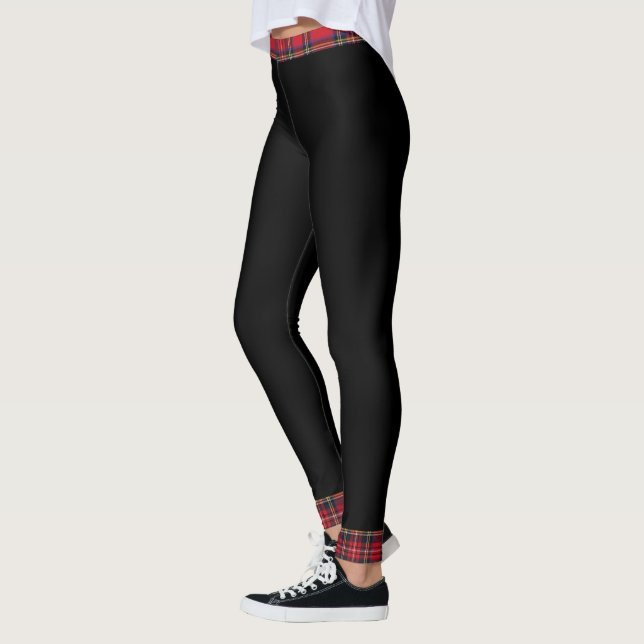 Kunglig Stewart Tartanvridning Leggings (Vänster)