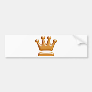 Kunglig Stickerdekal för Stötfångare..! Bildekal