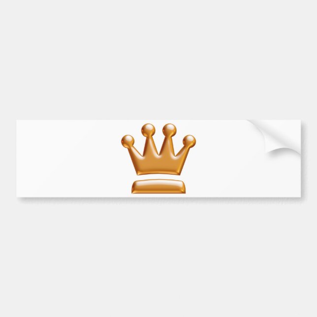 Kunglig Stickerdekal för Stötfångare..! Bildekal (Framsidan)