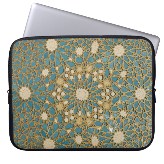kunglig sym mosaik  laptop fodral (Framsidan)