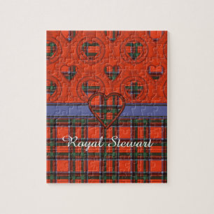 Kunglig tartan för skott för Stewart klanpläd Pussel