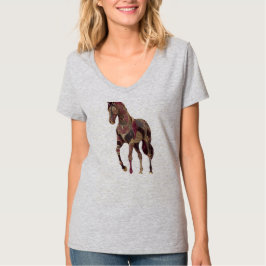 Kunglig utsmyckad arabisk häst t shirt