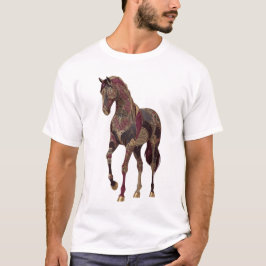 Kunglig utsmyckad arabisk häst t shirt