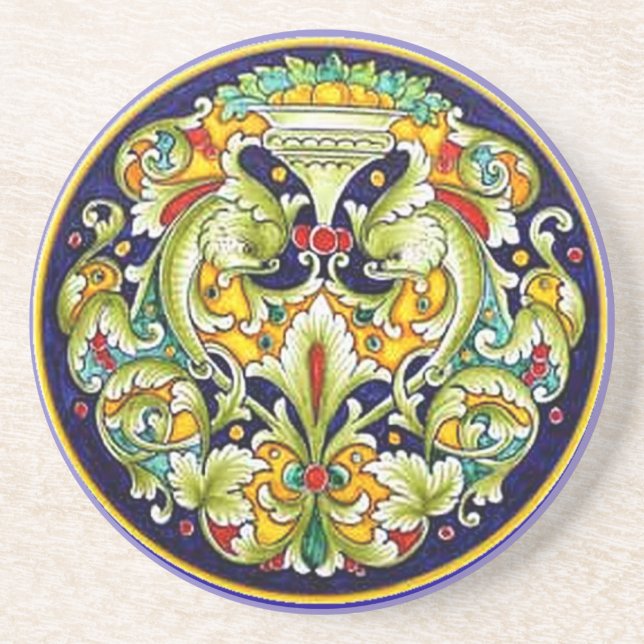 Kunglig vapensköldkustfartyg underlägg sandsten (Framsidan)