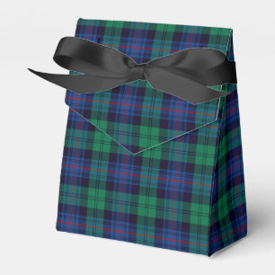 Kungliga blått och grön Armstrong Tartan Presentaskar