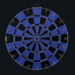 Kungliga blått och svart darttavla<br><div class="desc">Kungliga blått och den svart pilen stiger ombord</div>