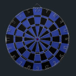 Kungliga blått och svart darttavla<br><div class="desc">Kungliga blått och den svart pilen stiger ombord</div>