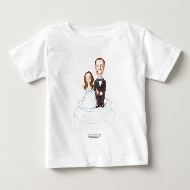 Kungliga Bröllop Catherine & William Gåvor T-shirt (Framsida)
