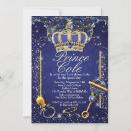 Kungliga duschinbjudningar för Prince pojke Inbjudningar