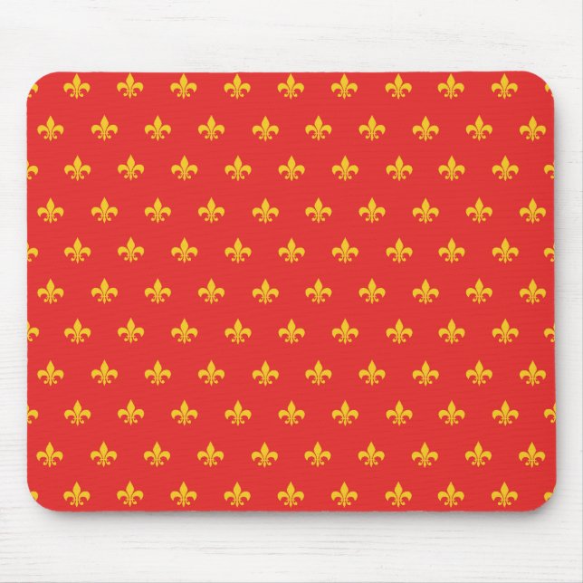 Kungliga franska röda Mousepad Musmatta (Framsidan)