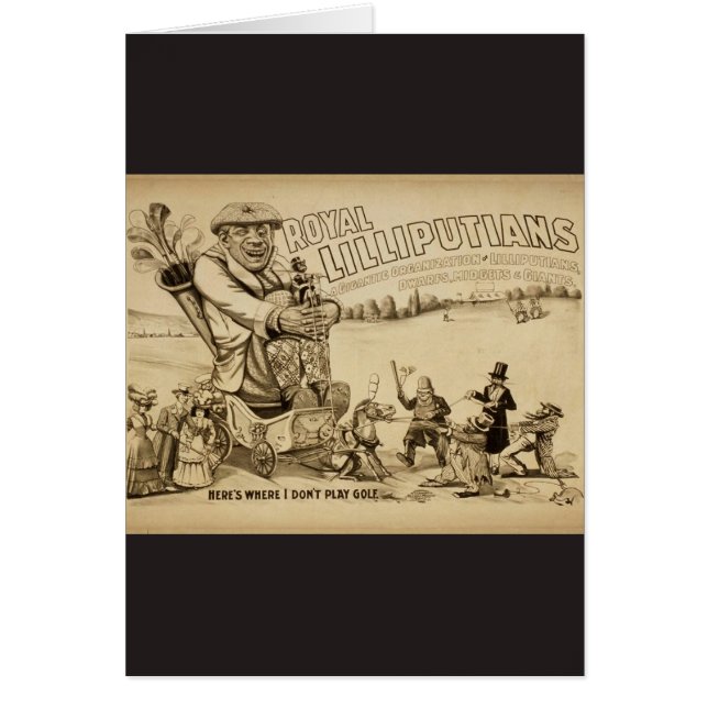 Kungliga Lilliputians Hälsningskort (Framsidan)