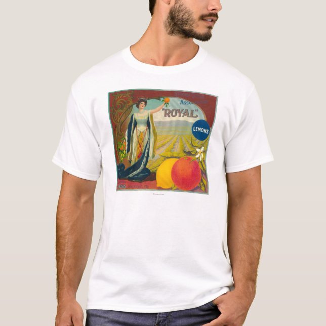 Kungliga orange LabelCorona, CA T-shirt (Framsida)
