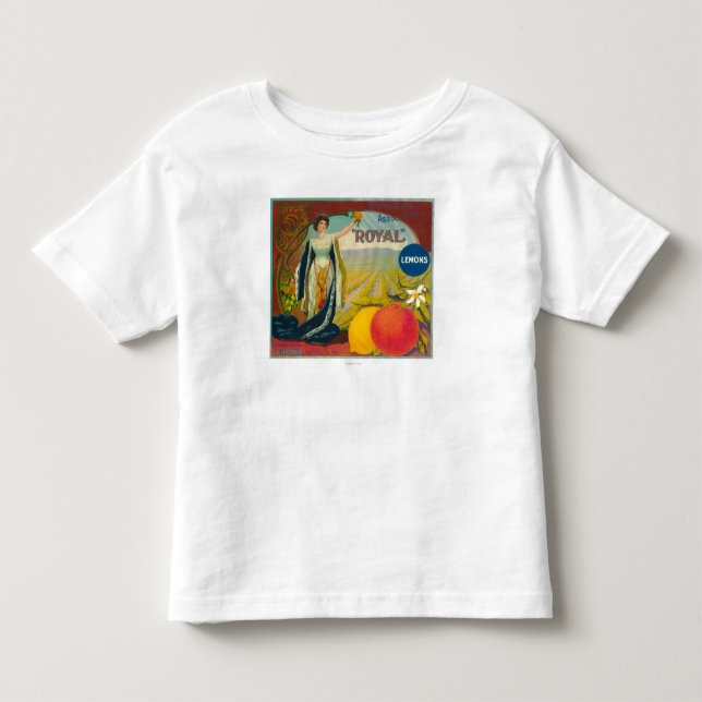 Kungliga orange LabelCorona, CA Tee Shirt (Framsida)