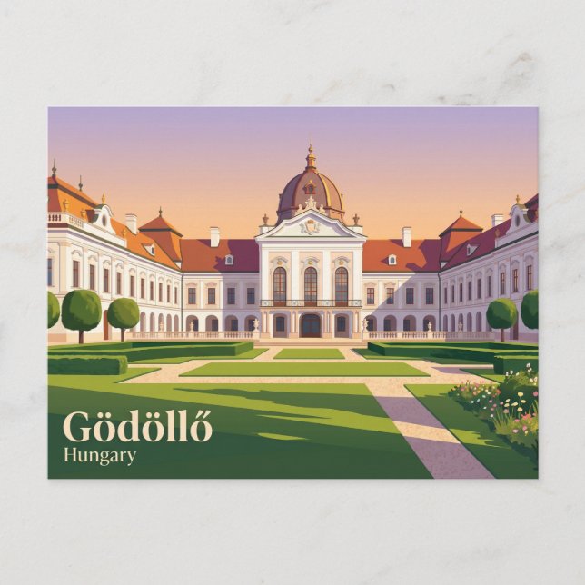 Kungliga palatset i Gödöllő Ungern Vykort (Framsida)