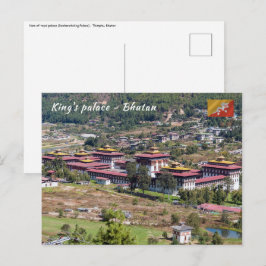 Kungliga palatset i Thimphu - Bhutan Vykort