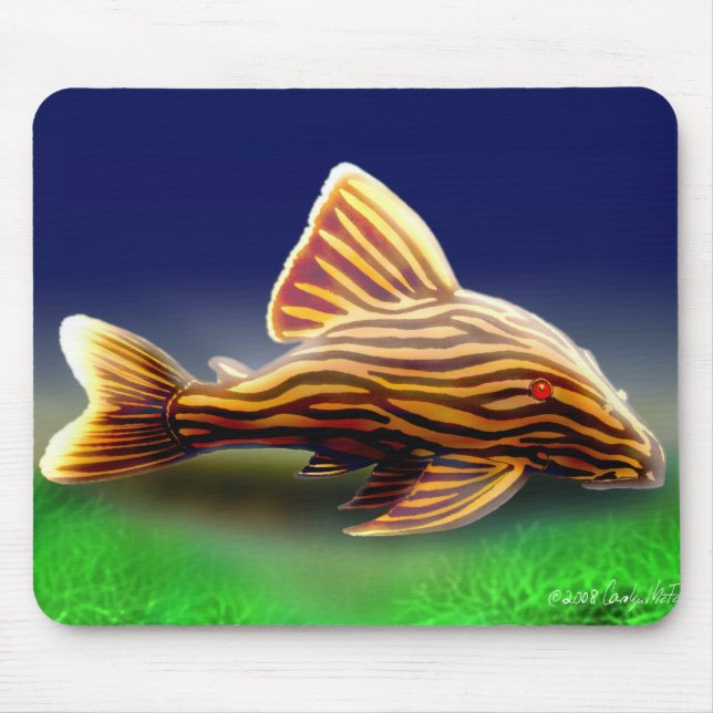 Kungliga Pleco Mousepad Musmatta (Framsidan)