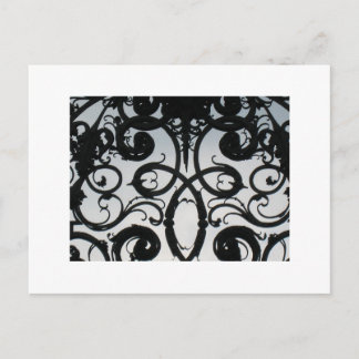 Kungliga porten virvlar mot blå himmel vykort