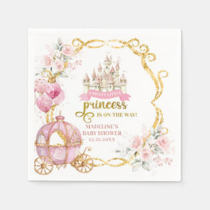 Kungliga prinsessan baby shower pappers servetter