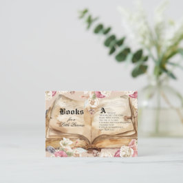 Kungliga prinsessböcker för baby baby shower tilläggskort
