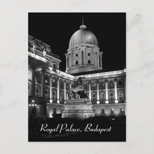 Kungliga slottet - Budapest Vykort (Framsida)