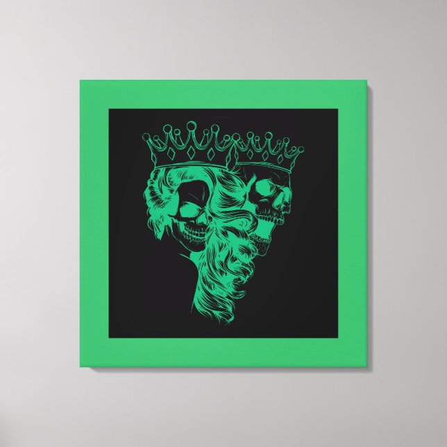 Kunglighet Gjord Kung & Drottning Sträckt Canvastr Canvastryck (Framsida)