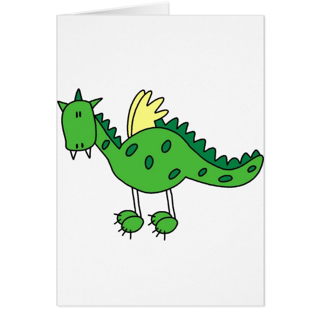 Kungligt drakekort hälsningskort (Framsidan)