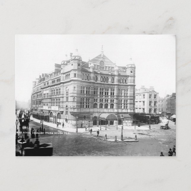 Kungligt engelskt operahus, 1891 vykort (Framsida)