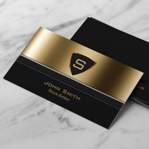 Kungligt guld skyddar lagrarmäklarevisitkorten visitkort