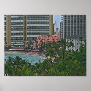 Kungligt hawaianskt hotell, Honolulu, Hawai'i Poster