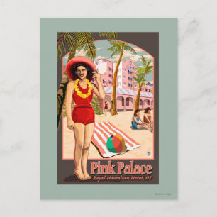 Kungligt hawaianskt hotell i Hawaii Vykort