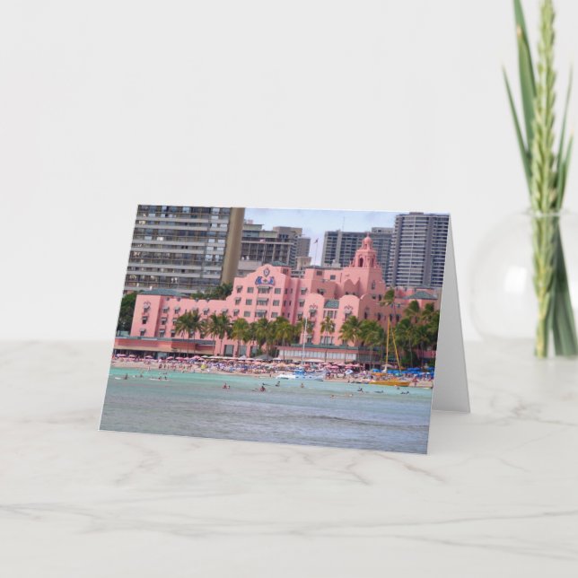 Kungligt hawaianskt hotell kort (Framsida)