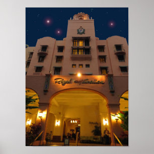 Kungligt hawaianskt hotell poster