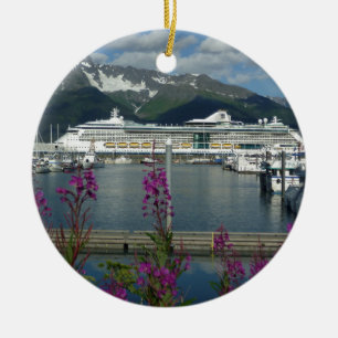 Kungligt karibiskt i Seward Alaska Julgransprydnad Keramik
