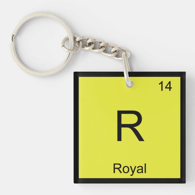 Kungligt Namn Kemi Element Periodiska Systemet (Framsidan)